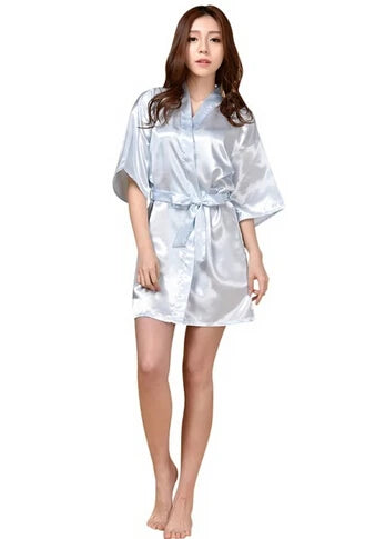 Silk Satin Thin Night Robe