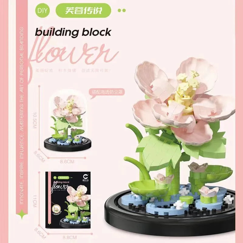 Potted Micro Block Flower & Succulent Sets