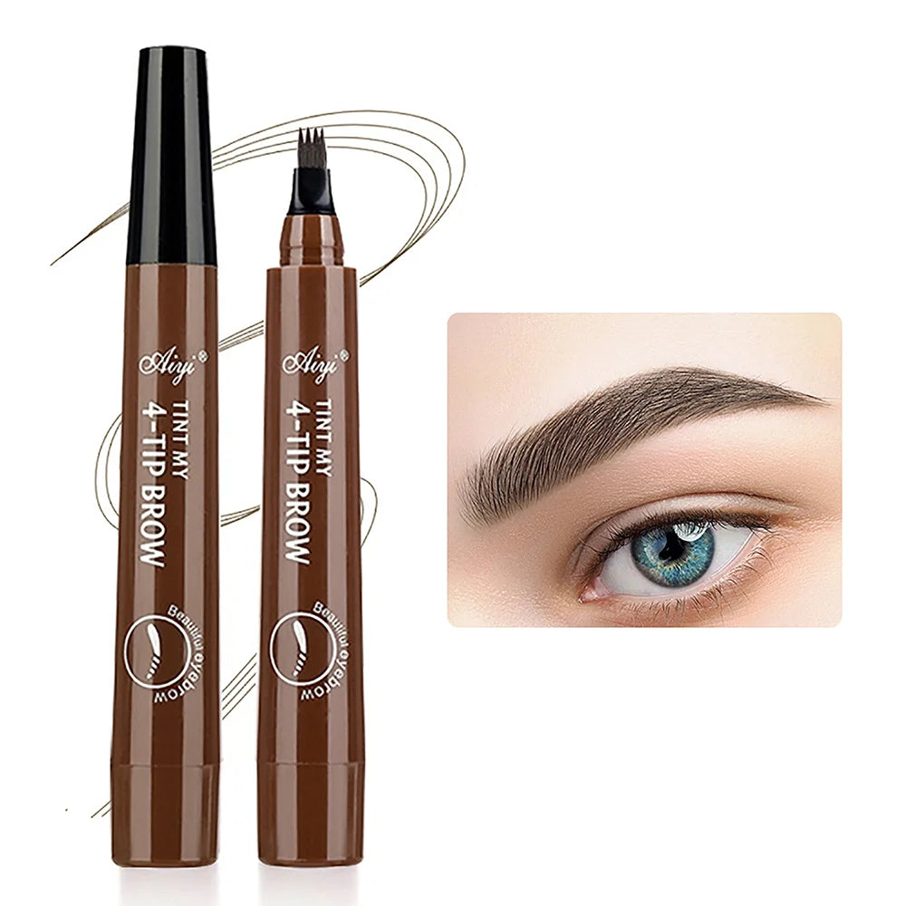 4 Tip Waterproof Liquid Eyebrow Pen