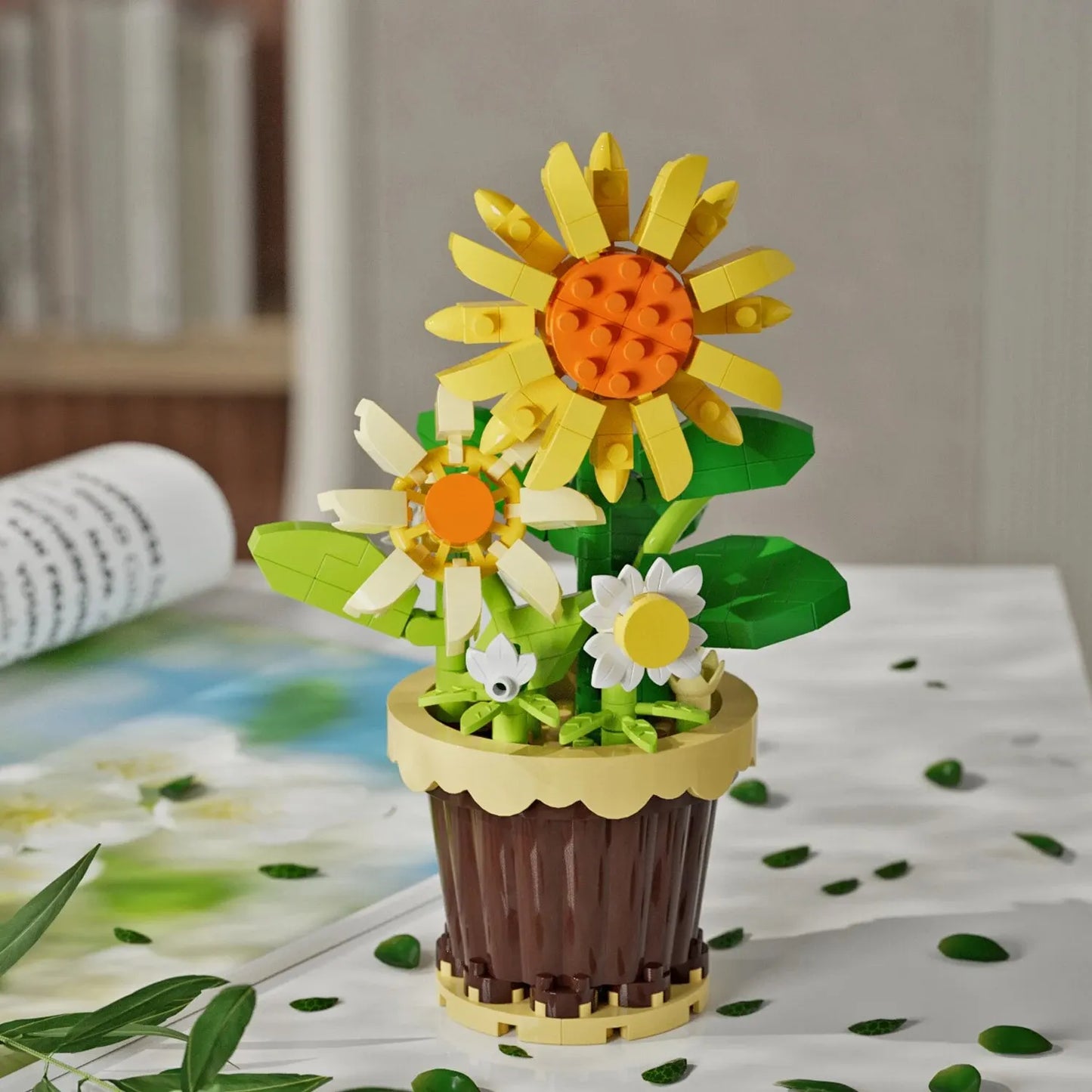 Micro Block Potted Flower & Succulent Sets