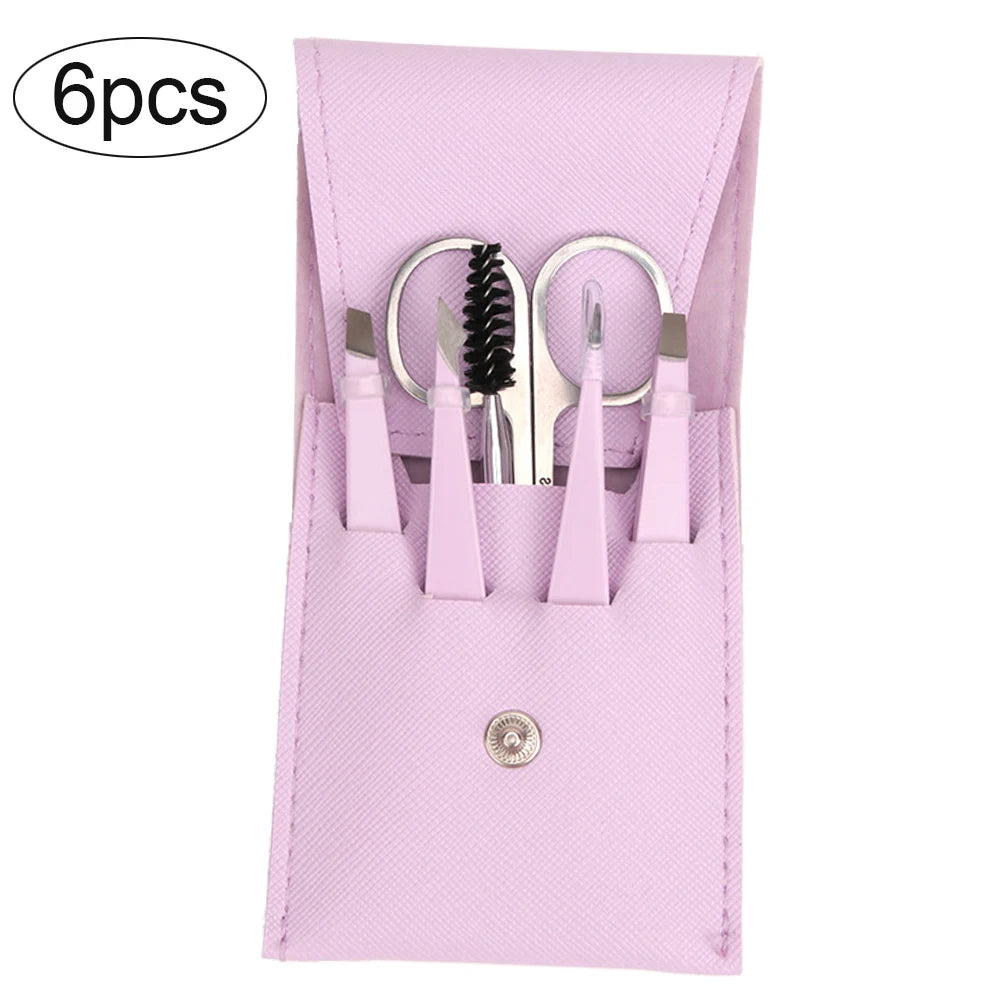 4/6Pcs Hair Removal Tweezer Set