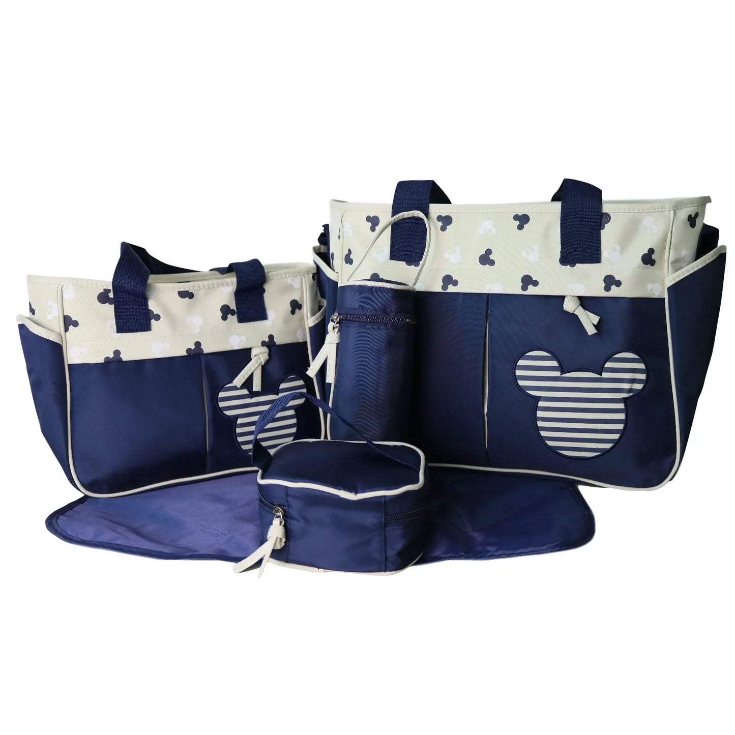 Disney Minnie & Mickey 5-Piece Nappy Bag Set