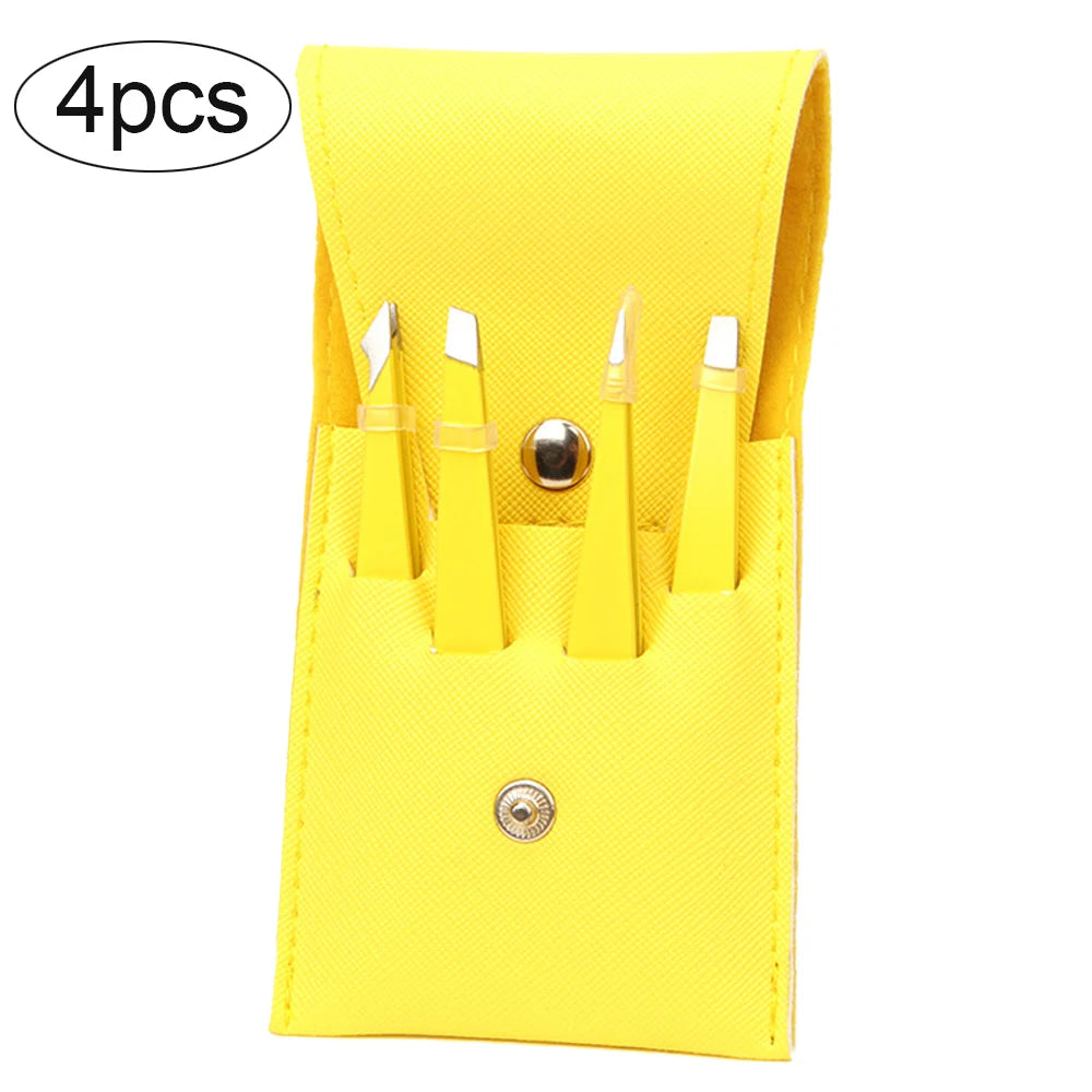 4/6Pcs Hair Removal Tweezer Set