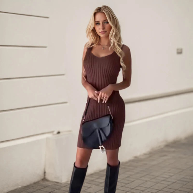 Knitted Winter Bodycon Dress
