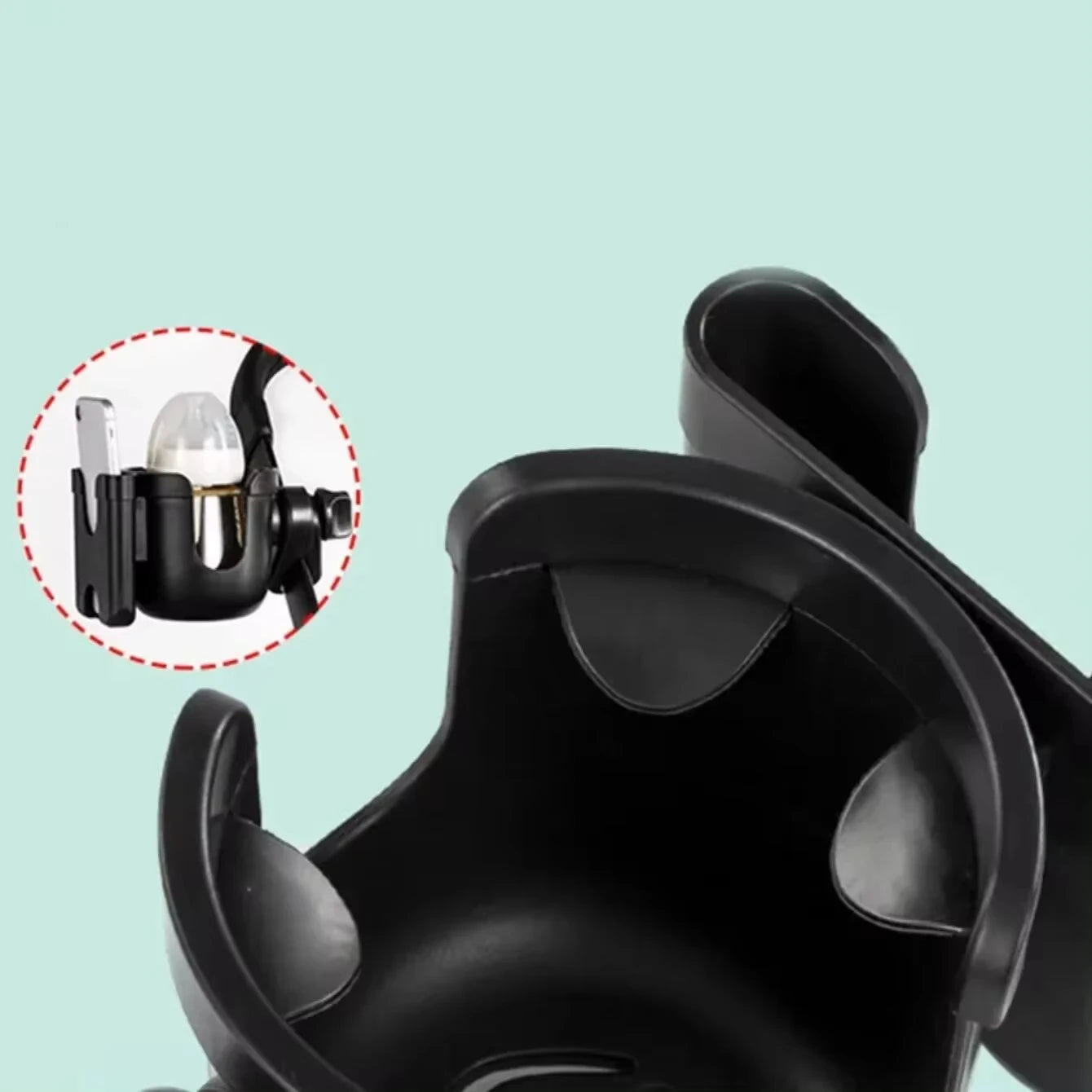 Anti-Slip Bottle/Cup & Mobile Phone Stroller Holder
