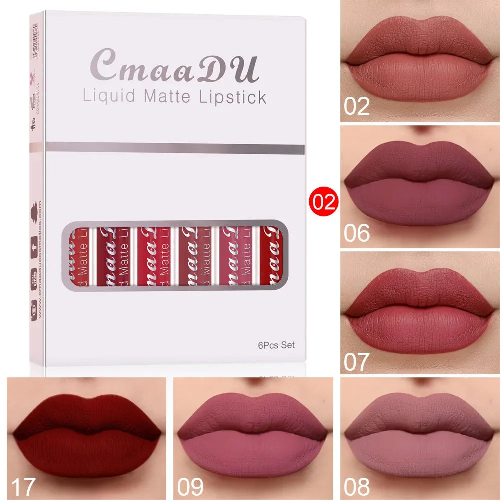 Waterproof Matte Lipstick Set