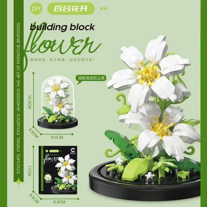 Potted Micro Block Flower & Succulent Sets