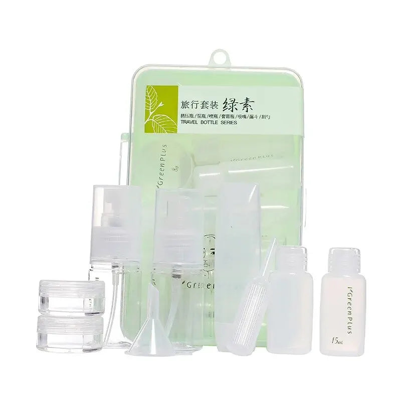 10PCS Travel Cosmetic Dispenser Bottle Set