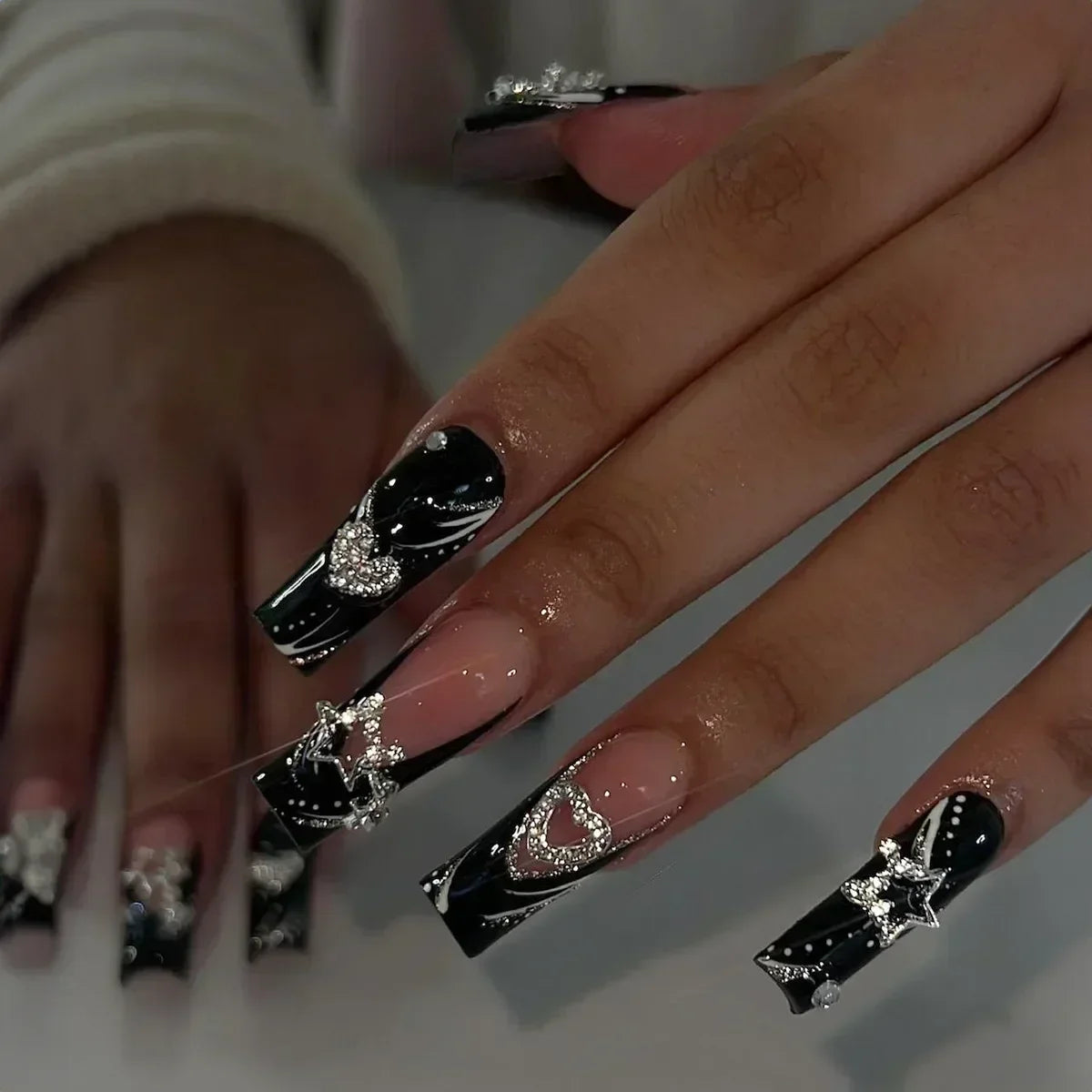 24Pcs Long Ballet Style False Nails