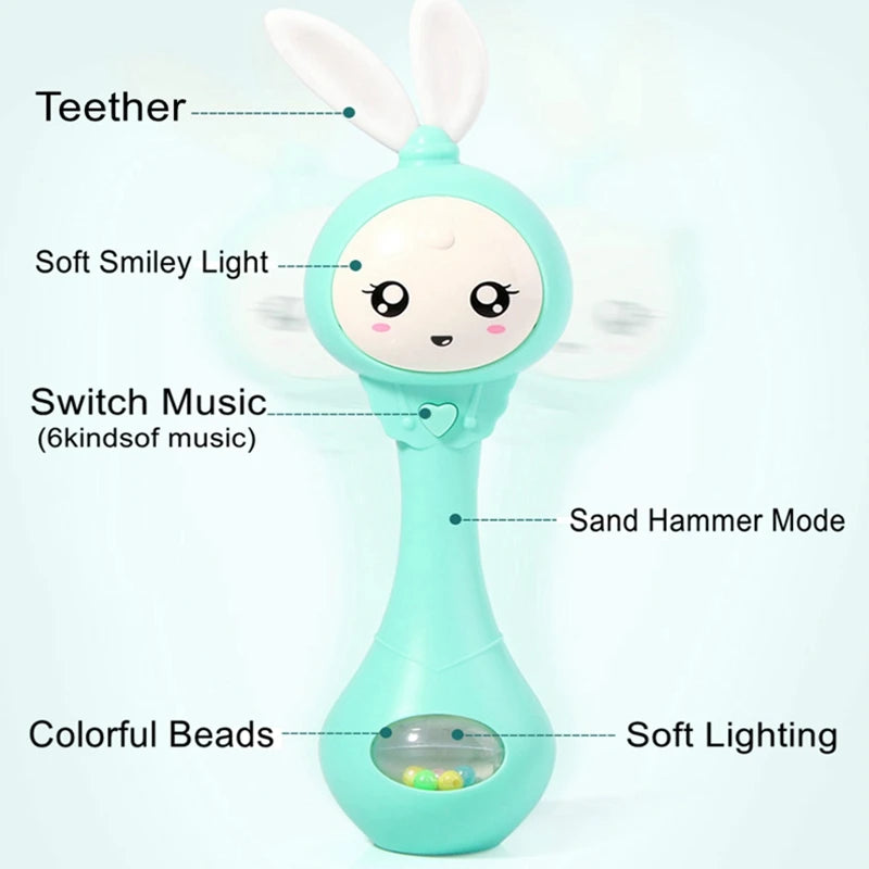 Music and Shine Rabbit Smart Rattle