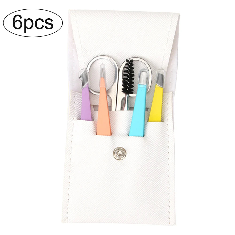 4/6Pcs Hair Removal Tweezer Set