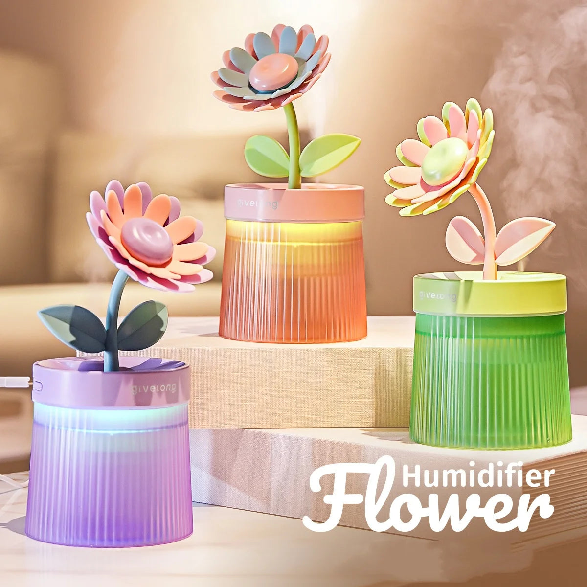 Portable USB Ultrasonic Colorful Cup Humidifier