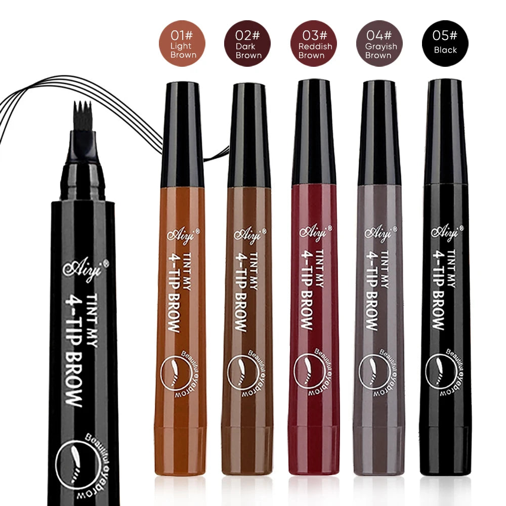 4 Tip Waterproof Liquid Eyebrow Pen