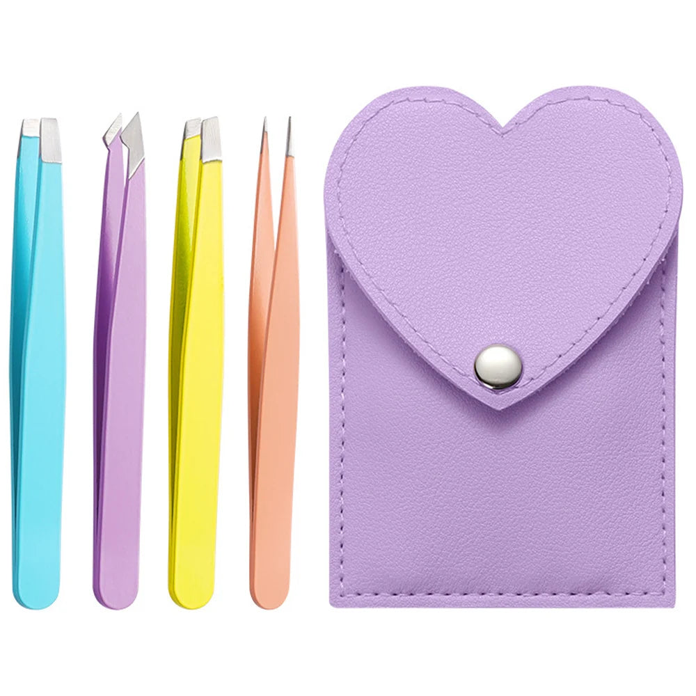 4/6Pcs Hair Removal Tweezer Set