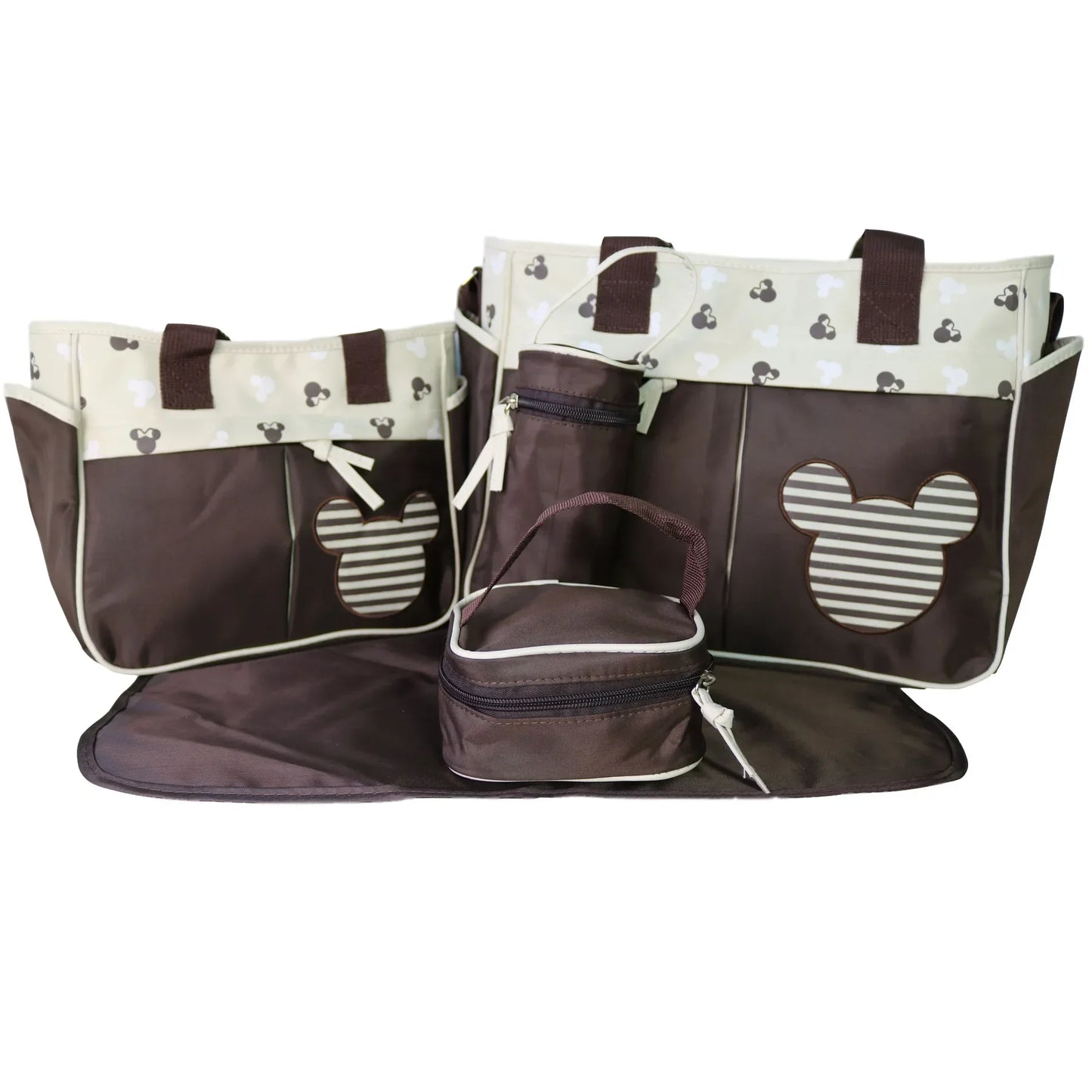 Disney Minnie & Mickey 5-Piece Nappy Bag Set