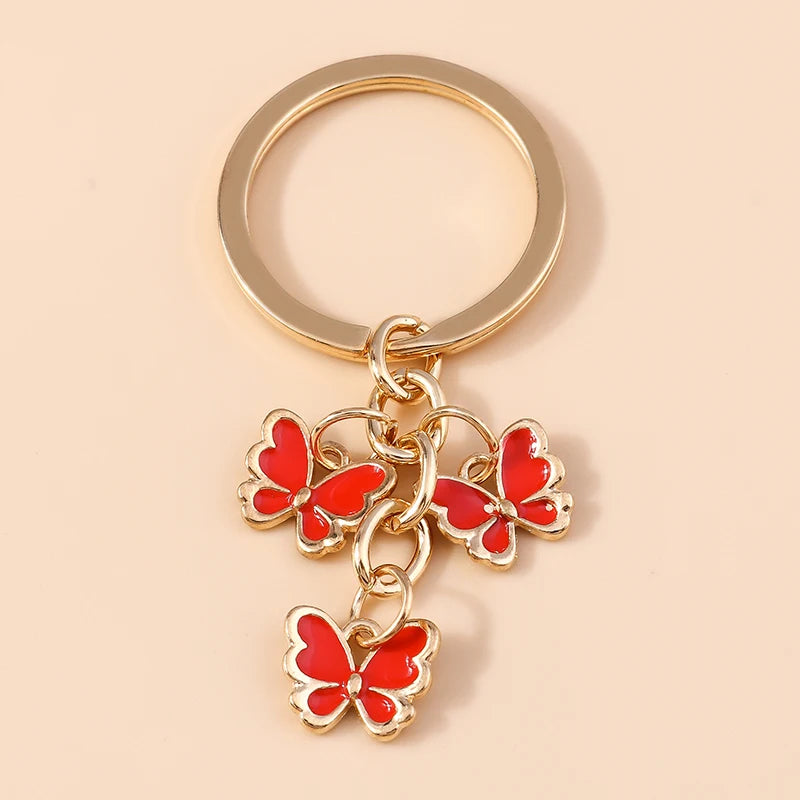 Cute Colorful Butterfly Keychain
