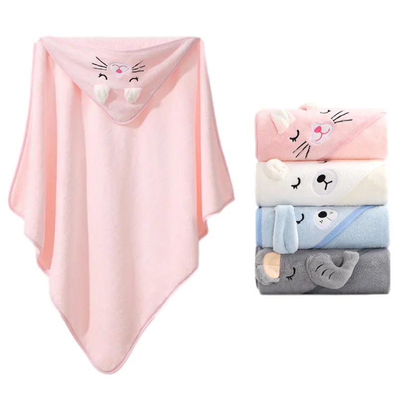Cute Soft Newborn Hooded Towel