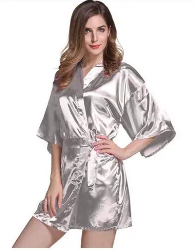 Silk Satin Thin Night Robe