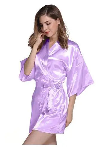 Silk Satin Thin Night Robe
