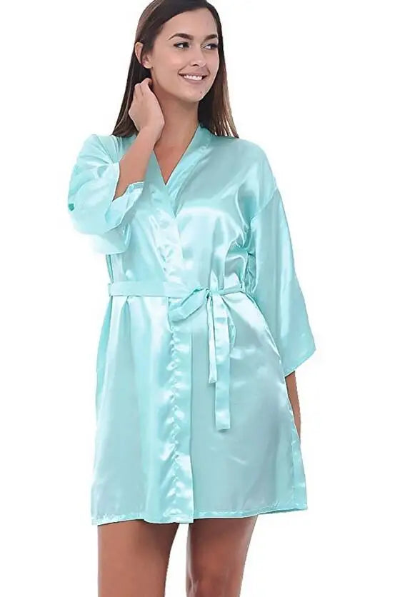 Silk Satin Thin Night Robe