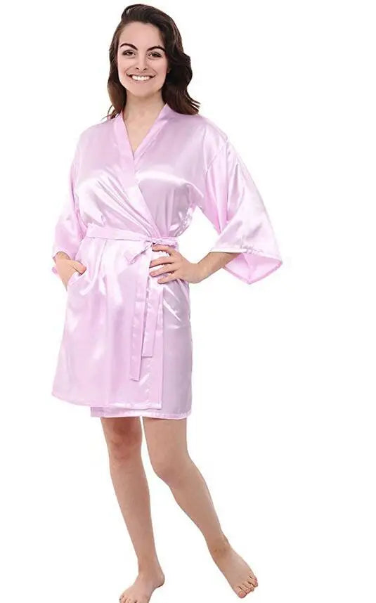 Silk Satin Thin Night Robe