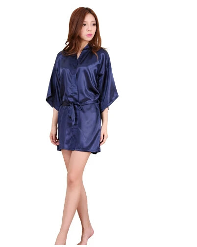 Silk Satin Thin Night Robe