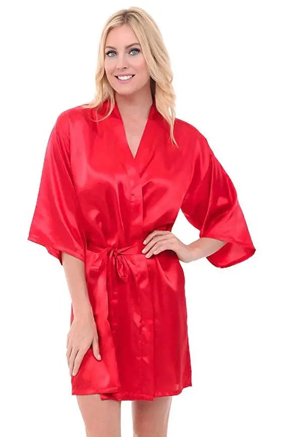 Silk Satin Thin Night Robe