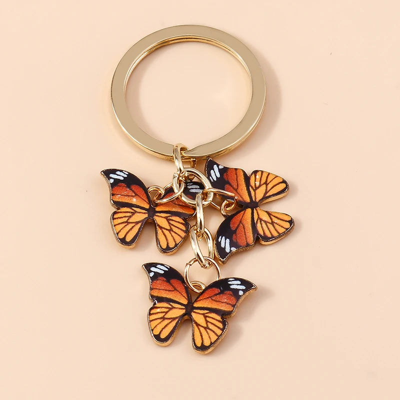Cute Colorful Butterfly Keychain