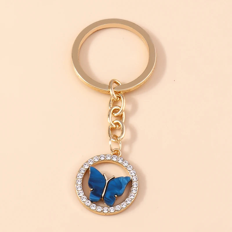 Cute Colorful Butterfly Keychain