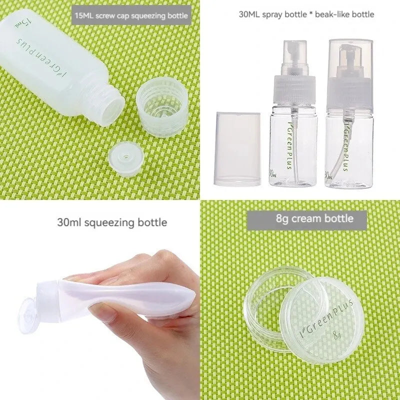 10PCS Travel Cosmetic Dispenser Bottle Set