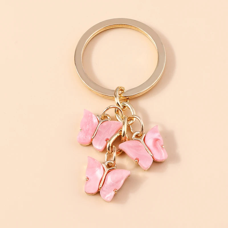 Cute Colorful Butterfly Keychain