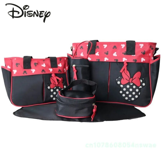 Disney Minnie & Mickey 5-Piece Nappy Bag Set