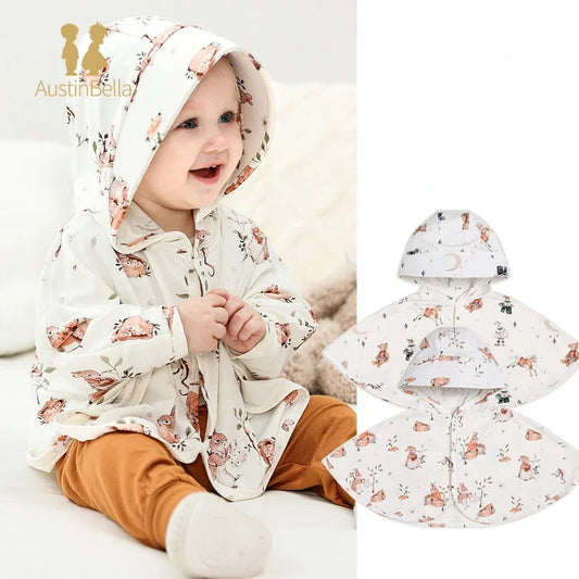 Baby Kids Bear Hooded Poncho