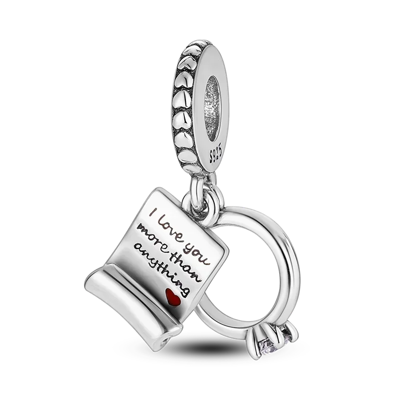 925 Sterling Silver Mothers Day Bracelet Charms