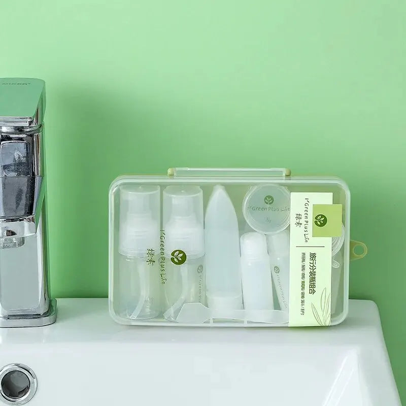10PCS Travel Cosmetic Dispenser Bottle Set