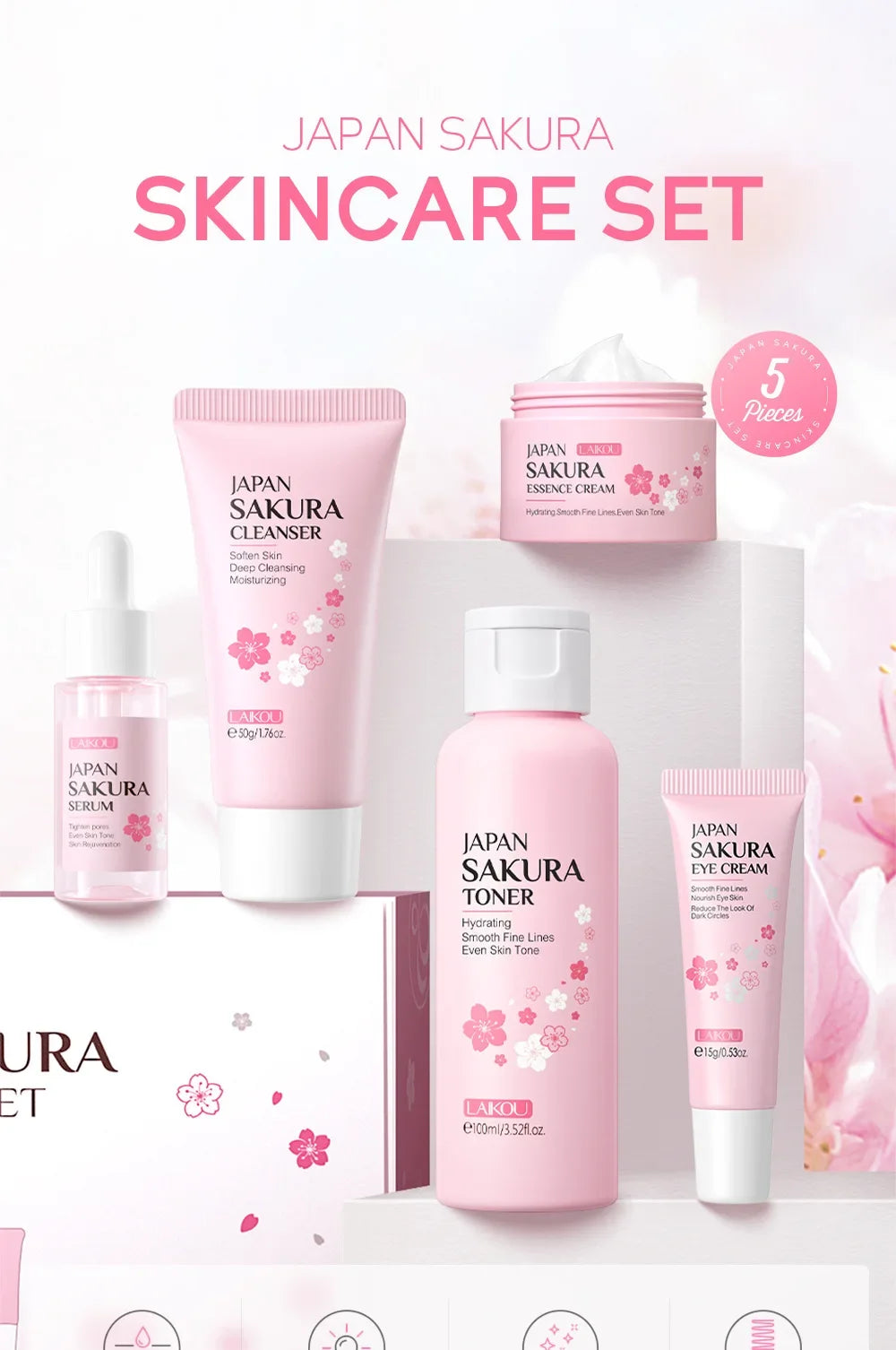 LAIKOU Sakura Skin Care Kit