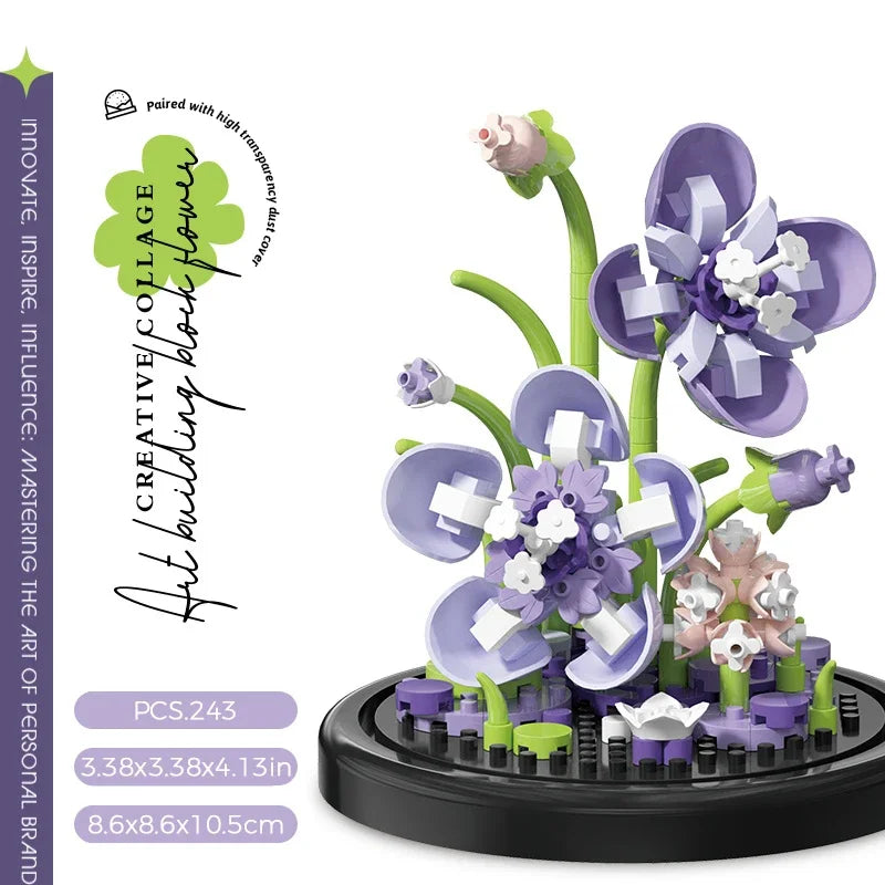 Potted Micro Block Flower & Succulent Sets