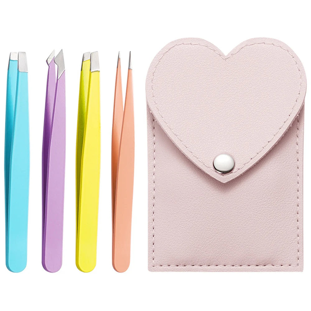 4/6Pcs Hair Removal Tweezer Set