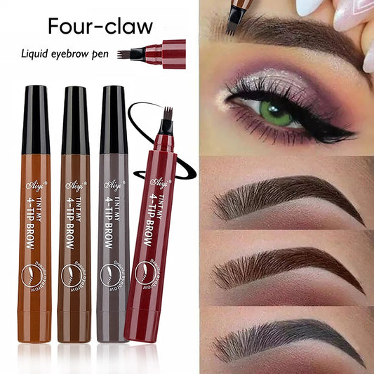 4 Tip Waterproof Liquid Eyebrow Pen