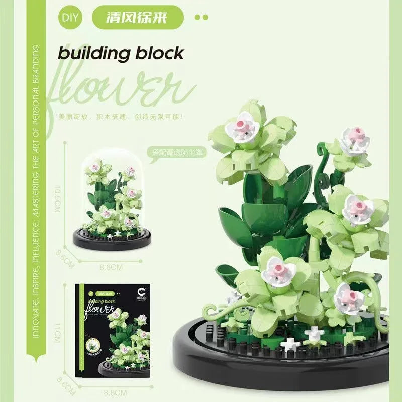 Potted Micro Block Flower & Succulent Sets