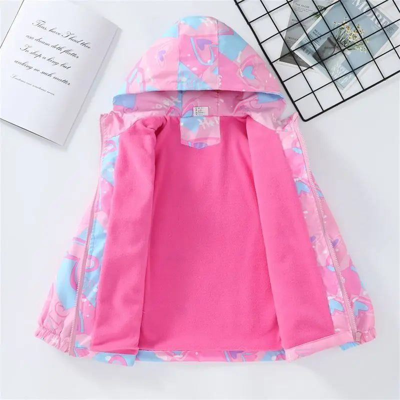 Waterproof Hooded Coat With Warm Removable Fleece Lined Jacket