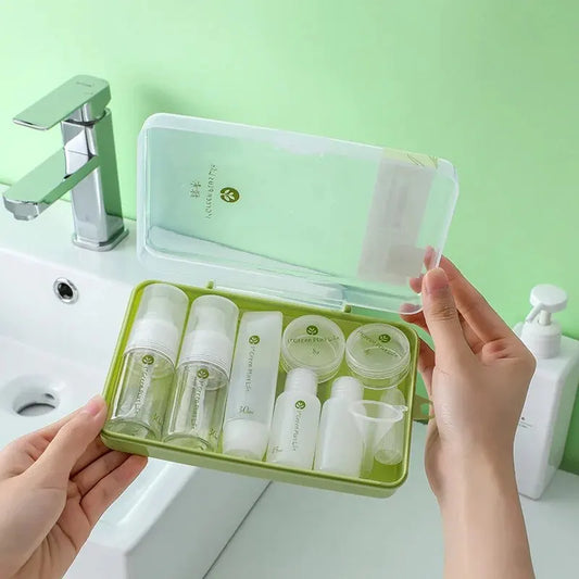 10PCS Travel Cosmetic Dispenser Bottle Set