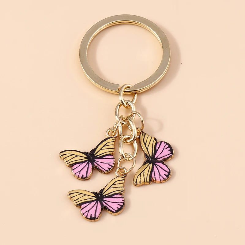 Cute Colorful Butterfly Keychain