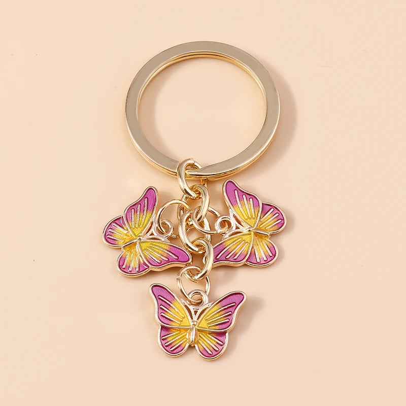 Cute Colorful Butterfly Keychain