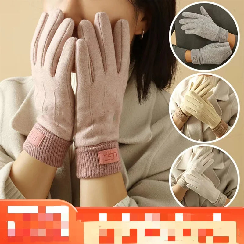 Women’s  Winter Cashmere Touch Screen Gloves