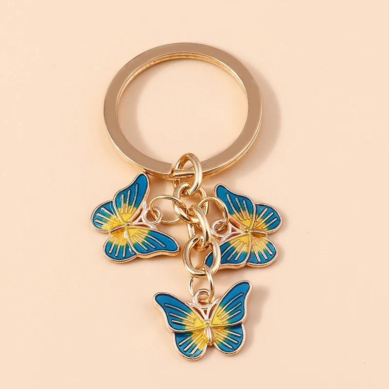 Cute Colorful Butterfly Keychain