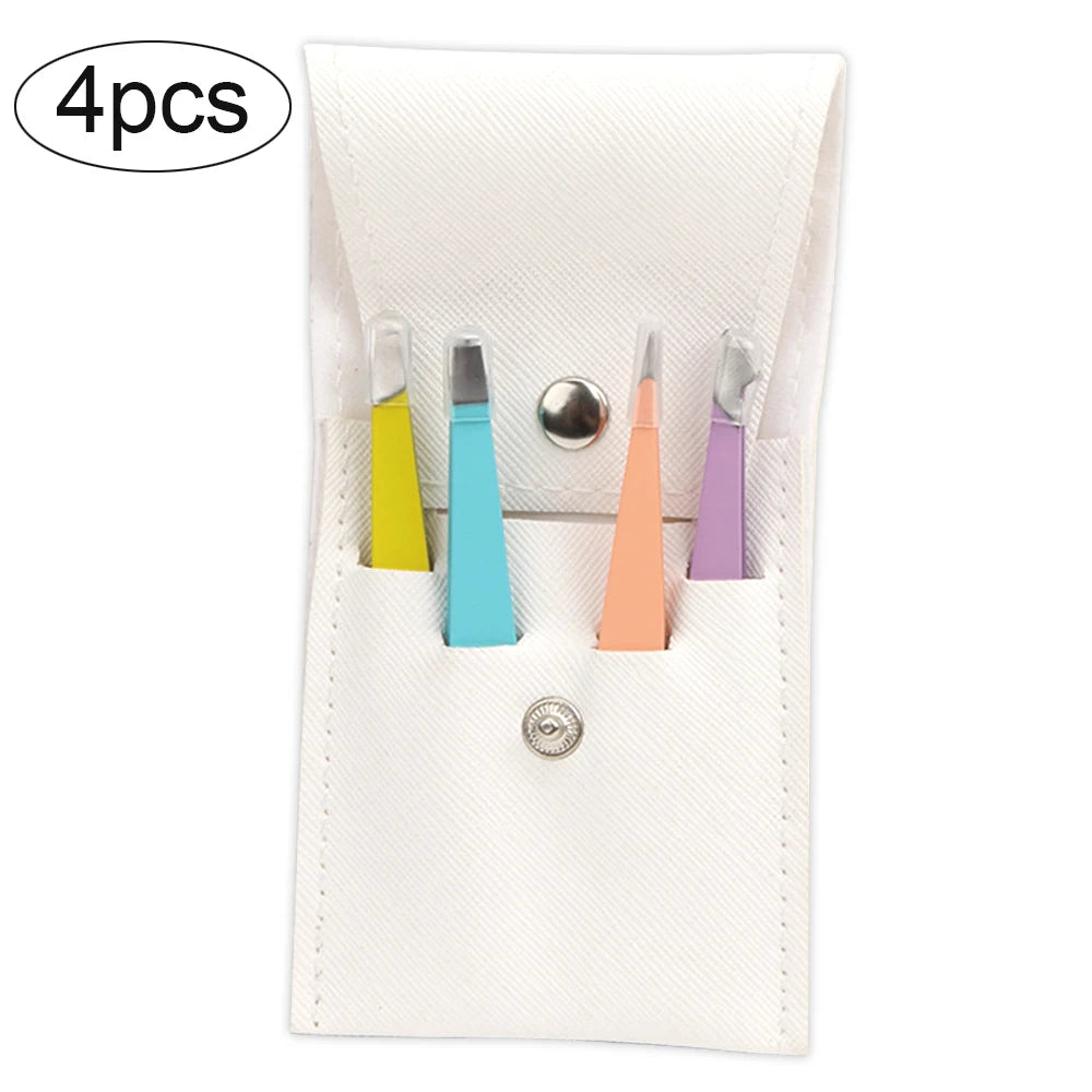 4/6Pcs Hair Removal Tweezer Set