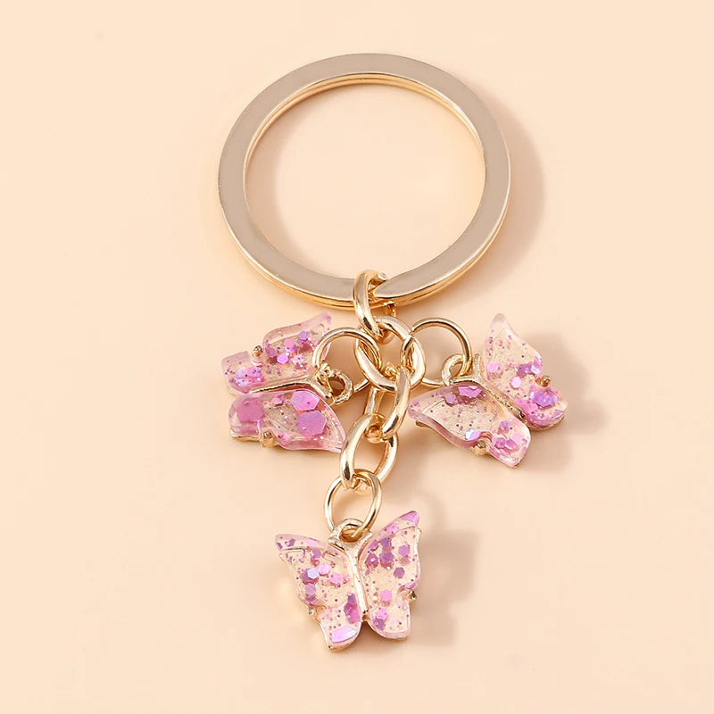 Cute Colorful Butterfly Keychain