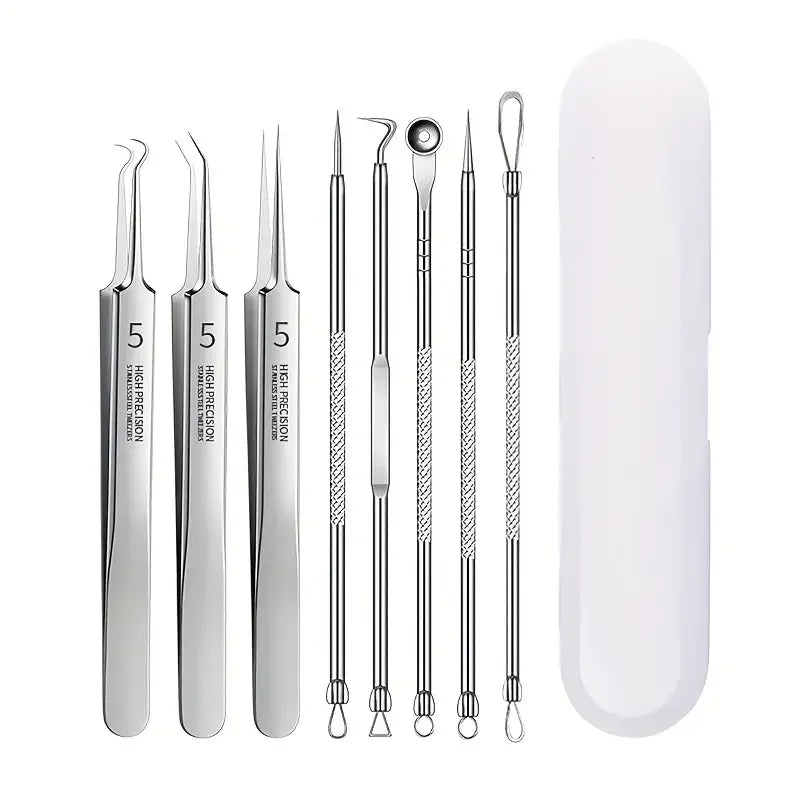 8 PCS Stainless Steel Acne Tools