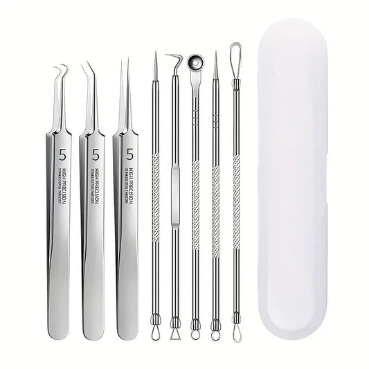 8 PCS Stainless Steel Acne Tools